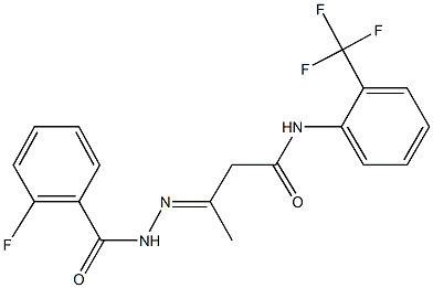 331713-28-1 3-[(2-fluorobenzoyl)hydrazono]-N-[2-(trifluoromethyl)phenyl]butanamide