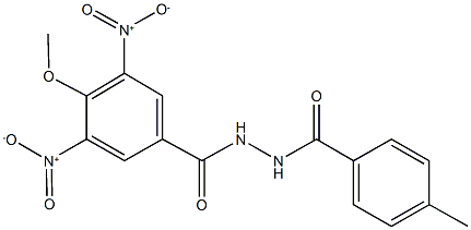 3,5-dinitro-4-methoxy-N'-(4-methylbenzoyl)benzohydrazide|