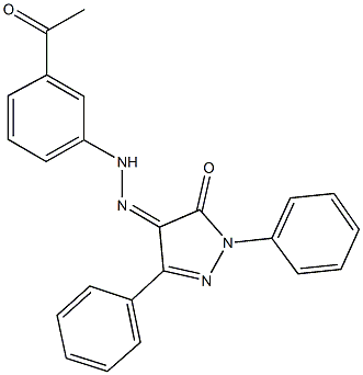 1,3-diphenyl-1H-pyrazole-4,5-dione 4-[(3-acetylphenyl)hydrazone]|