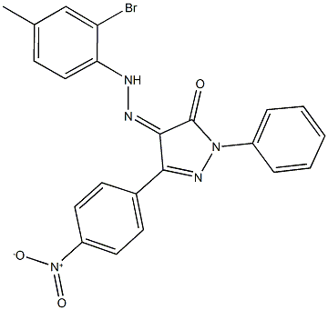 331719-75-6 3-{4-nitrophenyl}-1-phenyl-1H-pyrazole-4,5-dione 4-[(2-bromo-4-methylphenyl)hydrazone]