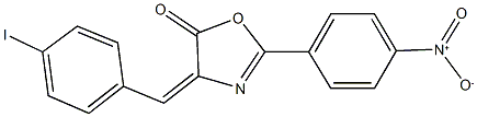 2-{4-nitrophenyl}-4-(4-iodobenzylidene)-1,3-oxazol-5(4H)-one Structure