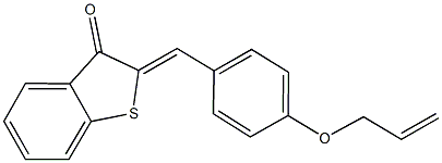 2-[4-(allyloxy)benzylidene]-1-benzothiophen-3(2H)-one 化学構造式