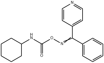 4-[({[(cyclohexylamino)carbonyl]oxy}imino)(phenyl)methyl]pyridine Struktur