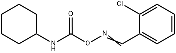 1-chloro-2-[({[(cyclohexylamino)carbonyl]oxy}imino)methyl]benzene Struktur