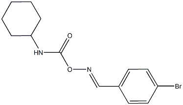 1-bromo-4-[({[(cyclohexylamino)carbonyl]oxy}imino)methyl]benzene,331725-70-3,结构式