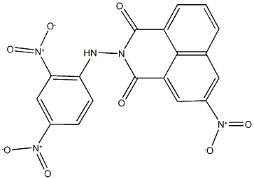 2-({2,4-bisnitrophenyl}amino)-5-nitro-1H-benzo[de]isoquinoline-1,3(2H)-dione Struktur