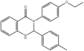 3-(4-ethoxyphenyl)-2-(4-methylphenyl)-2,3-dihydro-4(1H)-quinazolinone 化学構造式