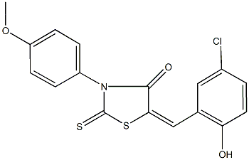 331736-40-4 5-(5-chloro-2-hydroxybenzylidene)-3-(4-methoxyphenyl)-2-thioxo-1,3-thiazolidin-4-one