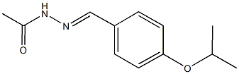 N'-(4-isopropoxybenzylidene)acetohydrazide Structure