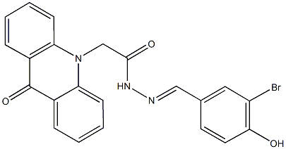 331749-88-3 N'-(3-bromo-4-hydroxybenzylidene)-2-(9-oxo-10(9H)-acridinyl)acetohydrazide