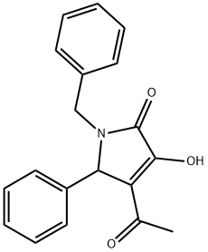 4-acetyl-1-benzyl-3-hydroxy-5-phenyl-1,5-dihydro-2H-pyrrol-2-one,331751-42-9,结构式