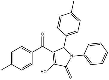 3-hydroxy-4-(4-methylbenzoyl)-5-(4-methylphenyl)-1-phenyl-1,5-dihydro-2H-pyrrol-2-one|