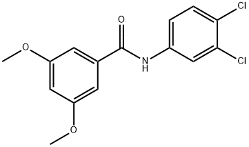 N-(3,4-dichlorophenyl)-3,5-dimethoxybenzamide 化学構造式