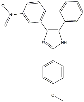 4-{3-nitrophenyl}-2-(4-methoxyphenyl)-5-phenyl-1H-imidazole 结构式