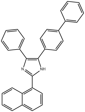 4-[1,1'-biphenyl]-4-yl-2-(1-naphthyl)-5-phenyl-1H-imidazole,331828-99-0,结构式