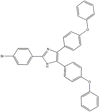 2-(4-bromophenyl)-4,5-bis[4-(phenyloxy)phenyl]-1H-imidazole Structure