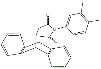 17-(3,4-dimethylphenyl)-17-azapentacyclo[6.6.5.0~2,7~.0~9,14~.0~15,19~]nonadeca-2,4,6,9,11,13-hexaene-16,18-dione 结构式