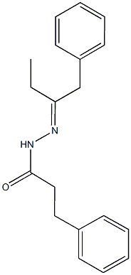 N'-(1-benzylpropylidene)-3-phenylpropanohydrazide Structure