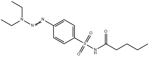 4-(3,3-diethyl-1-triazenyl)-N-pentanoylbenzenesulfonamide,331836-78-3,结构式