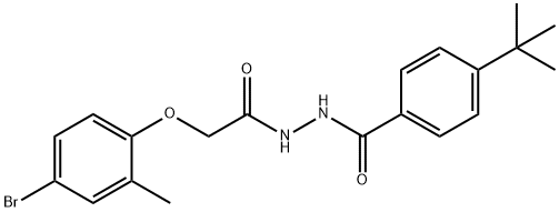 N'-[(4-bromo-2-methylphenoxy)acetyl]-4-tert-butylbenzohydrazide|