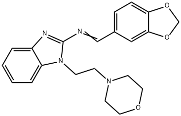 331840-07-4 N-(1,3-benzodioxol-5-ylmethylene)-N-{1-[2-(4-morpholinyl)ethyl]-1H-benzimidazol-2-yl}amine