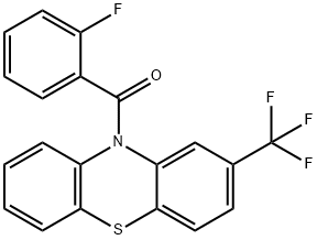 10-(2-fluorobenzoyl)-2-(trifluoromethyl)-10H-phenothiazine Structure
