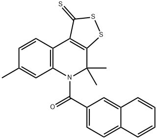 4,4,7-trimethyl-5-(2-naphthoyl)-4,5-dihydro-1H-[1,2]dithiolo[3,4-c]quinoline-1-thione,331841-15-7,结构式