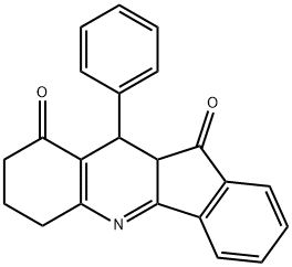 10-phenyl-7,8,10,10a-tetrahydro-6H-indeno[1,2-b]quinoline-9,11-dione 结构式