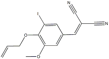 2-[4-(allyloxy)-3-iodo-5-methoxybenzylidene]malononitrile 结构式