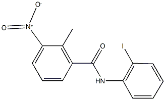 3-nitro-N-(2-iodophenyl)-2-methylbenzamide Structure