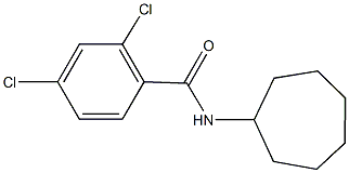 2,4-dichloro-N-cycloheptylbenzamide Structure