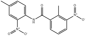 3-nitro-N-{2-nitro-4-methylphenyl}-2-methylbenzamide 结构式