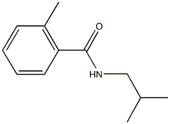 2-methyl-N-(2-methylpropyl)benzamide Struktur