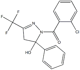 331850-12-5 1-[(2-chlorophenyl)carbonyl]-5-phenyl-3-(trifluoromethyl)-4,5-dihydro-1H-pyrazol-5-ol
