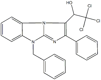 1-(9-benzyl-2-phenyl-9H-imidazo[1,2-a]benzimidazol-3-yl)-2,2,2-trichloroethanol Structure