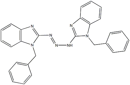 1-benzyl-2-[3-(1-benzyl-1H-benzimidazol-2-yl)-1-triazenyl]-1H-benzimidazole Structure
