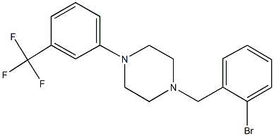 1-(2-bromobenzyl)-4-[3-(trifluoromethyl)phenyl]piperazine Structure