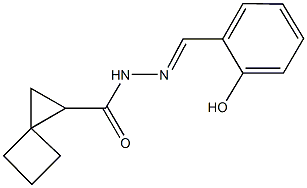 N'-(2-hydroxybenzylidene)spiro[2.3]hexane-1-carbohydrazide 化学構造式