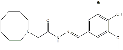 331857-45-5 2-(1-azocanyl)-N'-(3-bromo-4-hydroxy-5-methoxybenzylidene)acetohydrazide