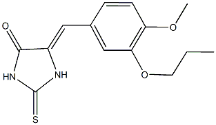 331862-31-8 5-(4-methoxy-3-propoxybenzylidene)-2-thioxo-4-imidazolidinone