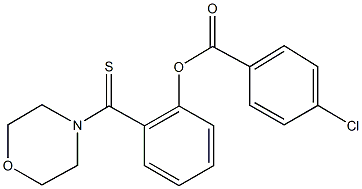 2-(4-morpholinylcarbothioyl)phenyl 4-chlorobenzoate,331865-09-9,结构式