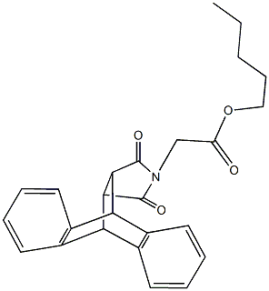 pentyl (16,18-dioxo-17-azapentacyclo[6.6.5.0~2,7~.0~9,14~.0~15,19~]nonadeca-2,4,6,9,11,13-hexaen-17-yl)acetate,331865-84-0,结构式