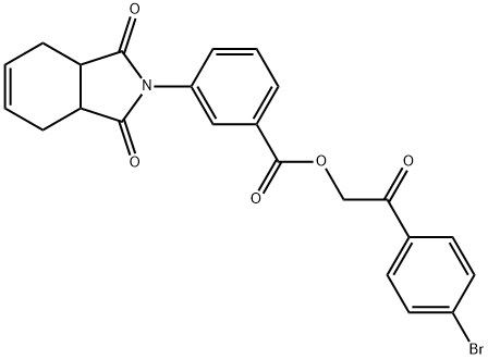 331865-92-0 2-(4-bromophenyl)-2-oxoethyl 3-(1,3-dioxo-1,3,3a,4,7,7a-hexahydro-2H-isoindol-2-yl)benzoate