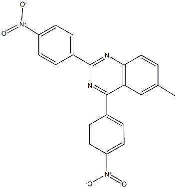 2,4-bis{4-nitrophenyl}-6-methylquinazoline Struktur