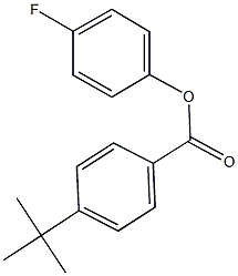 4-fluorophenyl 4-tert-butylbenzoate Struktur