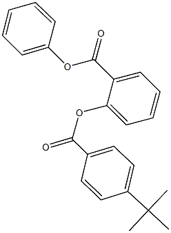 phenyl 2-[(4-tert-butylbenzoyl)oxy]benzoate Struktur