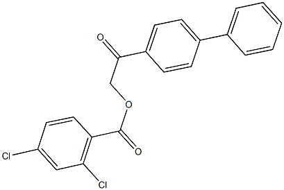 2-[1,1'-biphenyl]-4-yl-2-oxoethyl 2,4-dichlorobenzoate Structure