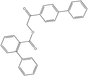 2-[1,1'-biphenyl]-4-yl-2-oxoethyl [1,1'-biphenyl]-2-carboxylate Structure
