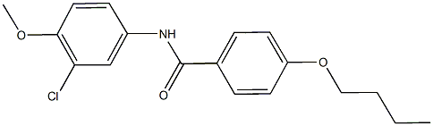 4-butoxy-N-(3-chloro-4-methoxyphenyl)benzamide 结构式