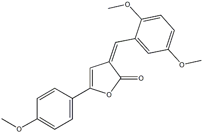 3-(2,5-dimethoxybenzylidene)-5-(4-methoxyphenyl)-2(3H)-furanone 结构式